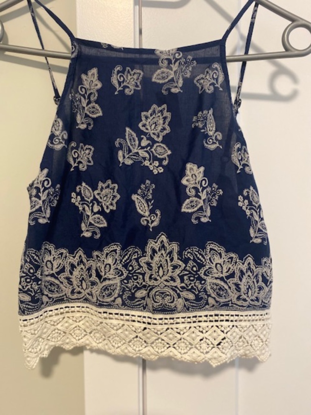 Abercrombie And Fitch Bandana Style 4th Of July Crop Top Halter